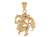 Brilliant Diamond Cut Zodiac Sign Pendant (SKU# P11381)