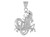 Brilliant Diamond Cut Zodiac Sign Pendant (SKU# P11381)
