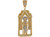 Impressive Large Saint Jude Diamond Cut House Pendant (JL# P11473)