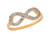 Two-Tone Gold Elegant Infinity Love Friendship Wedding Forever Ring (JL# R9054)