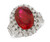 Stunning Ladies and White CZ Accented Cocktail Ring (SKU# R11574)