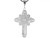 JackAni Decorative Diamond Cut Religious Cross Pendant (JL# P3792)