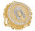 Accented Nugget Jesus Religious Mens Large Heavy Ring (SKU# R11973)