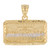 14k Two Tone Gold Small Last Supper Mens Diamond Cut Nugget Religious Jesus Pendant (SKU# P13784)