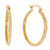 10k Yellow Gold Elegant Five Stone Hoop Women's Earrings (SKU# E12617)