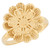 Cute Floral Filigree Womens Diamond Cut Flower Ring (SKU# R13946)