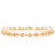 14k Yellow Gold Round Stone Tennis Bracelet Pink Simulated Tourmaline Womens Birthstone (SKU# B12667)