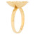 Swirl Floral Filigree Womens Diamond Cut Flower Ring (SKU# R13948)