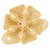 Elegant Floral Filigree Womens Diamond Cut Flower Ring (SKU# R13951)