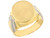 Solid Large Heavy Oval Signet Mens Ring (SKU# R2033)