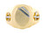 Solid Gold Cross Shanks Oval Signet Mens Religious Ring (SKU# R2035)