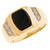 14k Two Tone Gold Black Onyx Mens Diamond Ring (SKU# R13193)