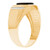 14k Two Tone Gold Black Onyx Mens Diamond Ring (SKU# R13193)