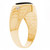 14k Two Tone Gold Black Onyx Mens Diamond Natural Stone Ring (SKU# R13188)