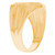 14k Two Tone Gold Elegant Signet Diamond Mens Ring (SKU# R13164)