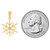 Cute Snow Flake with Brilliant CZ Accents Pendant (SKU# P13260)