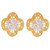 Elegant Floral Filigree Womens Brilliant Earrings (SKU# E13245)