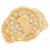 14k Yellow Gold Saint Jude White CZ Mens Religious Ring (SKU# R13365)