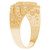 14k Yellow Gold Saint Jude White CZ Mens Religious Ring (SKU# R13365)