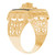 14k Yellow Gold Lion Black Onyx Mens Animal Ring (SKU# R13397)