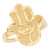 10k Yellow Gold Medium Hamsa Womens Diamond Cut Ring (SKU# R14235)