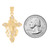 Medium Cross with Praying Hands and Thorns Pendant (SKU# P13915)