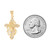 Small Cross with Praying Hands and Thorns Pendant (SKU# P13914)