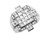 Cross Square Unique Designer Mens Ring (SKU# R3830)