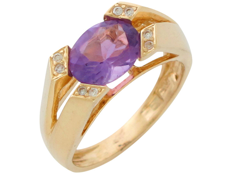 Genuine and Diamond Ladies Modern Ring (JL#10907)