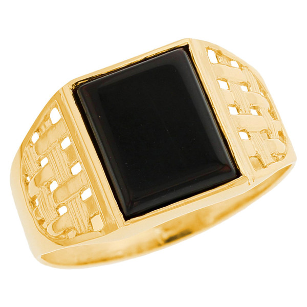 砂金　gold Smoky Quartz 18k Yellow Gold Over Sterling Silver Ring 4.30