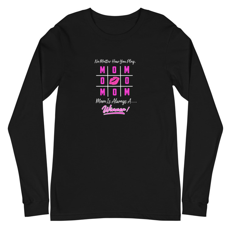 Mom Is Always A Winner - Long Sleeve Tee (Dark color shirt)