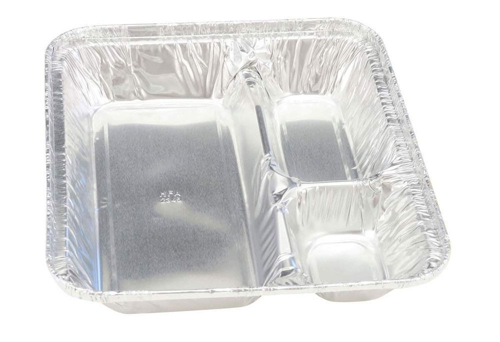 Extra Large Disposable 3 Compartment Tray with Board Lid   #2345L