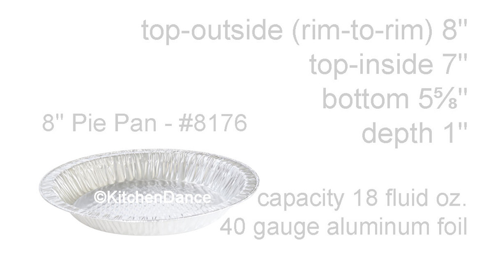 disposable aluminum foil 8" quilted waffle bottom pie pan, baking pan