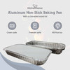 3 lb. Disposable Aluminum Foil Oblong Pan with Board Lid #110L