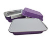 Colored Disposable Aluminum 1½ lb. Shallow Oblong Pan with Board Lid #6417L