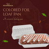Colored 2 lb. Closable Foil Loaf Pan with Plastic Lid  #1850P