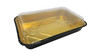 Disposable Colored Aluminum  4½  Lb. Carryout Pan with Plastic Lid #52180P