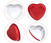 8 oz.  Individual Sized Disposable Heart Shaped Foil Dessert Pan   #A255NL