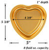 8 oz.  Individual Sized Disposable Heart Shaped Foil Dessert Pan   #A255NL