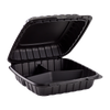 9 x 9 x 3 MFPP 3 Compartment Hinged Take Out Containers