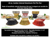 18 oz. Jumbo Disposable Aluminum Colored Pot Pie Pan  #A57NL
