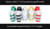 Plastic Lids for 1½ oz. Colored Foil Cups  #PL-A45