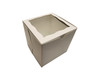 4" x 4" x 4" Colored Lock & Tab Box with Window - Pack of 10  #444W
