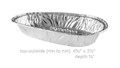 disposable aluminum foil potato shell baking pan