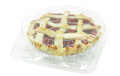6" clamshell pie container - clear plastic - standard dome height 