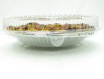 10" pie container - clear plastic clamshell - low dome 