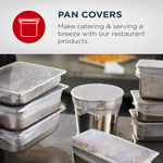 PanSaver 1/2 Pan Shrink Fit Pan Covers- Case of 50