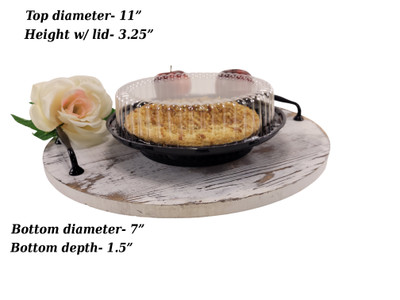 10" Pie Container with High Dome Lid   #WJ45