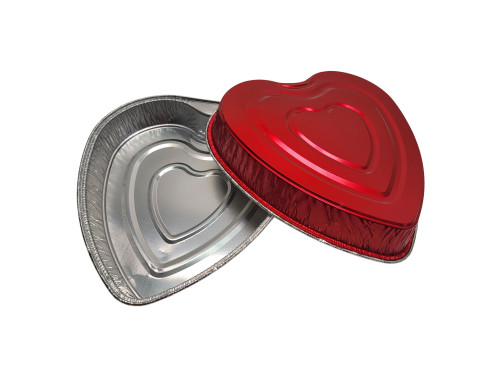 Disposable Aluminum Foil Heart Shaped Cake Pan #339NL