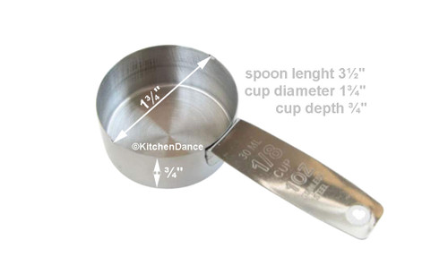 30ml Coffee Measuring Scoop 1/8 Cup Stainless Steel Tablespoon